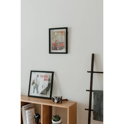 Classic Black 11x14 Wood Floating Document Frame