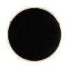 Kate and Laurel Hatherleig Round Wood Round Mirror, 34" Diameter, Natural - 3 of 4