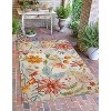 3'x5' Cambay Washable Outdoor Rug Ivory/Pink - Linon: Rubber Backed, Indoor/Outdoor Use, Pet Friendly - image 2 of 4