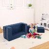 Kids Play Couch, 3Pcs Modular Kids Couch Toddler Couch for Playroom Bedroom, Convertible Foam Kids Play Sofa with Removable Cover - 2 of 4