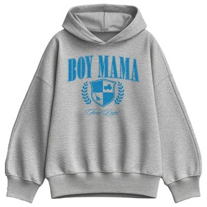 Women's - Instant Message - Boy Mama Collegiate Oversized Fleece