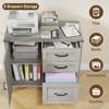 Lateral File Cabinet with 3 Drawers, Large Wood Storage Cabinet Printer Stand - 3 of 4