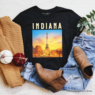 Historic Indiana State Soldiers and Sailors Monument T-Shirt, Patriotic Tee and Indianapolis Landmark Souvenir | OrnamentallyYou