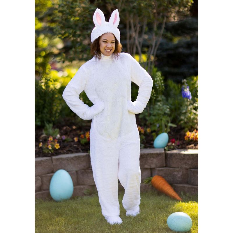 HalloweenCostumes.com Adult White Bunny Costume, 2 of 12