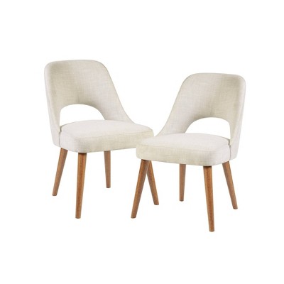 Set of 2 Nola Dining Side Chair Cream