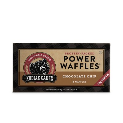 Kodiak Cakes Frozen Power Waffles Chocolate Chip - 10.72oz/8ct