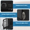 FDW 20 Inch Electric Fireplace Heater Adjustable Temperature, Black - 4 of 4