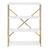 Kate & Laurel All Things Decor 24"x32"x8" Ascott 4-Tier Wall Shelf White: Luxury Glam Style, Plastic Frame - 2 of 4