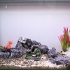 Unique Bargains Aquarium Terrariums Mountain for Fish Tank Landscape Decoration White Gray 3.46" 1pcs - 2 of 4