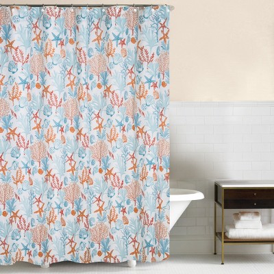 C&F Home Tangerine Coast Shower Curtain