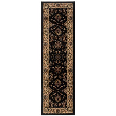 Oriental Weavers Ariana 311K3 Black/ Ivory Indoor Area Rug - 2'3" x 7'9"