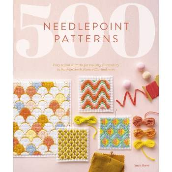 500 Needlepoint Patterns - by  Anais Herve (Paperback)