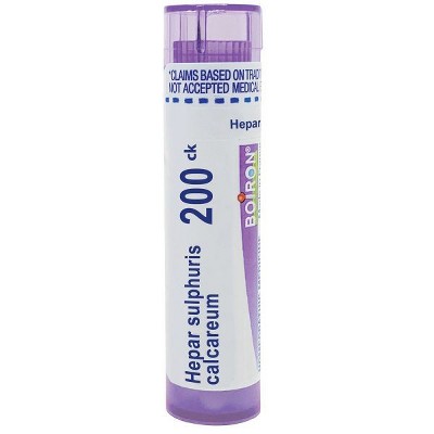 Hepar Sulphuris Calcareum 200CK by Boiron Homeopathic Single Medicine For Cough, Cold & Flu  -  80 Pellet