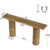 Tribesigns Narrow Console Table with Round Legs - 3 of 4
