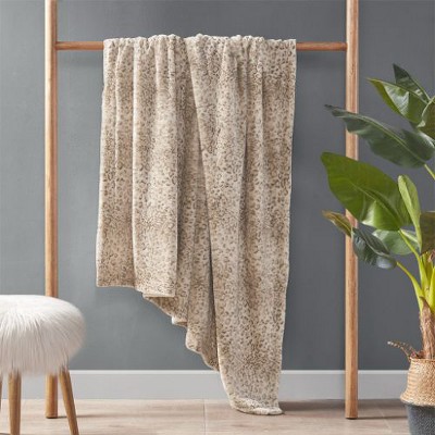 Sapphtopaz Oversized Faux Fur Throw Blanket, 60" x 70" Reversible Faux Mink Luxury Decorative Blanket, Throw Blanket for Couch, Fleece Blankets