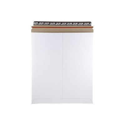 JAM Paper Stay-Flat Photo Mailer Stiff Envelope w/Self-Adhesive Closure 12.75x15 4PSW
