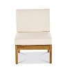 Christopher Knight Home Perla Outdoor Acacia Wood 5 Seater Sectional Sofa Chat Set with Water-Resistant Cushions - 4 of 4