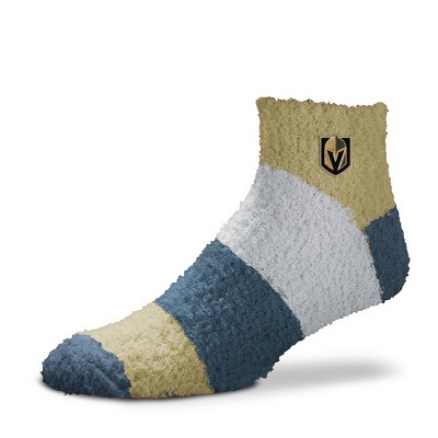 NHL Vegas Golden Knights Fuzzy Neapolitan Stripe Socks