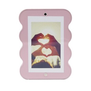 New View Wavy Photo Frame Light Pink - 1 of 3