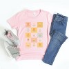 The Juniper Shop Checkered Floral Chart Youth Short Sleeve Tee - M - Pink - 3 of 4