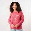 Simply Sage Market Women's Graphic Sweatshirt Embroidered Utah Sego Flower - 2 of 4