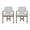 Dining Chairs Set of 2,Upholstered Kitchen Chairs with Paded Seating Solid Rubber Wood Legs for Dining Room,Island,Living Room-Tanpinhause - 3 of 4