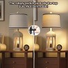 26“Table Lamp In Living Room 3 Color Set Of 2,Table Lamps Modern With USB C&A Ports And Nightlight,Modern Table Lamps Bedroom -The Pop Home - 4 of 4