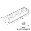 Azar Displays 12 Compartment Lipstick Organizer - Square Slot - 4 of 4