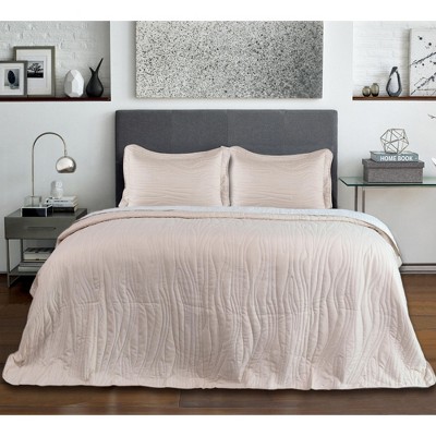 Catalonia King Size Bed Quilt Set, Summer Bedspread Coverlet, 3 Pieces Bedding Coverlet-1 Quilt and 2 Pillow Shams, 100x106 inches