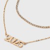 2025 Graduation Multi-Strand Necklace - Wild Fable™ Gold - 4 of 4