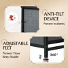 Tall Dresser with 10 Fabric Drawers, Storage Tower with Cabinet, Metal Frame, Organizer Units for Closet - 3 of 4