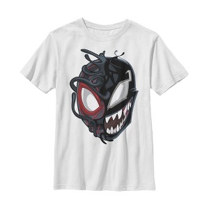 Boy's Marvel Spider-Man Miles Venom Mask T-Shirt - 1 of 4