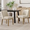 Vynxaria Modern Light Grey Dining Chair Set - Stylish & Comfortable for Any Space - 3 of 4