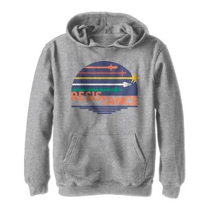 Boy's Star Wars Resistance Pilot Rainbow Race Pull Over Hoodie - 1 of 3