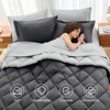 BAGOKIE 5/7 Pieces Comforter Set Reversible Bed in a Bag for All Season - 3 of 4