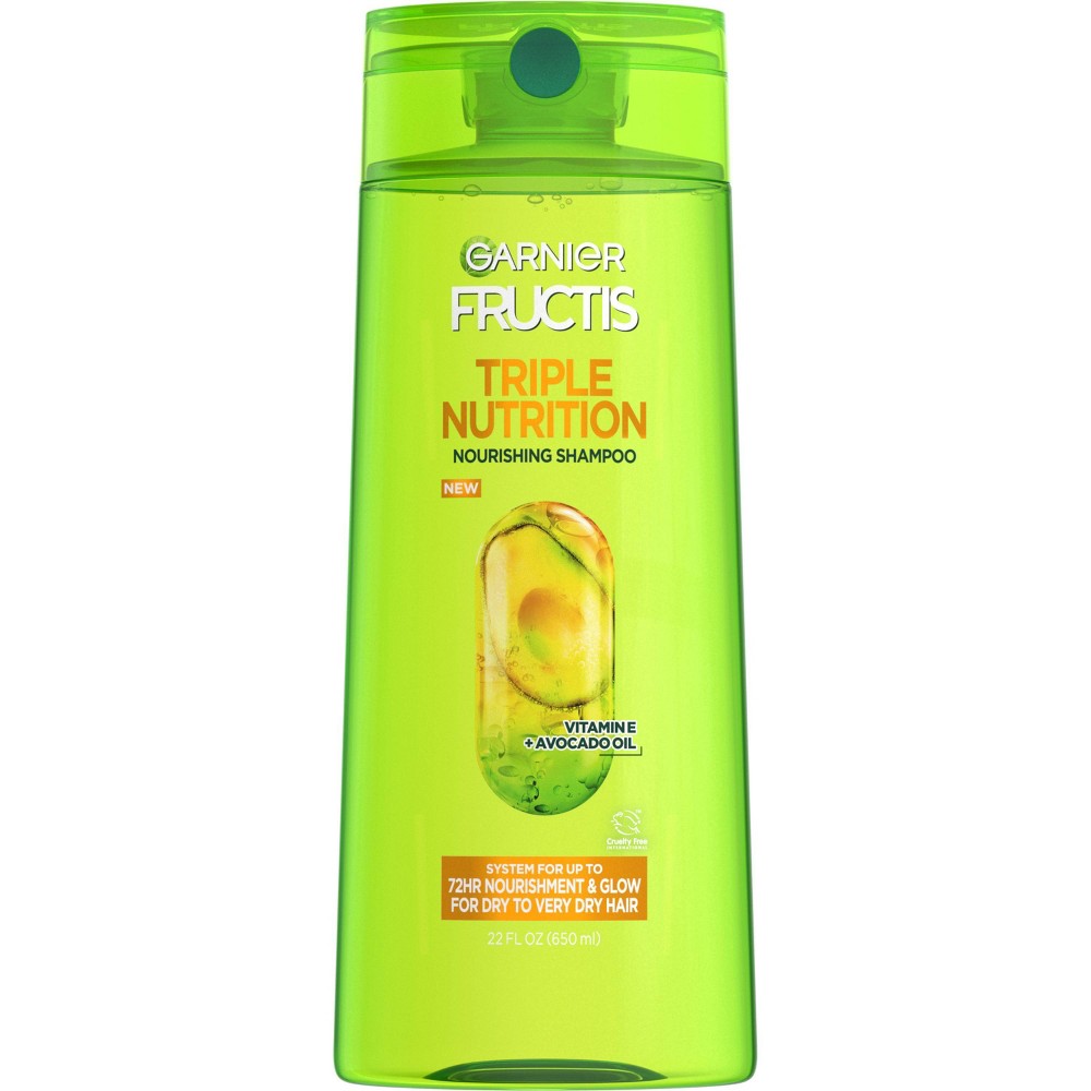 Photos - Hair Product Garnier Fructis Triple Nutrition Shampoo - 22 fl oz 
