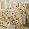 Acoinel Lightweight Cotton Blend Bedspread Set Sunflower - 3 of 4