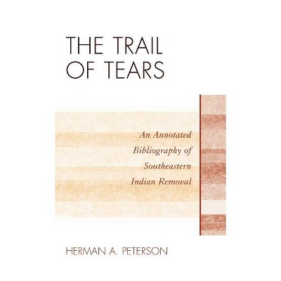 The Trail of Tears - (Native American Bibliography) Annotated by  Herman A Peterson (Hardcover)