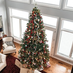 Northlight 12' Pre-lit Full Northern Pine Artificial Christmas Tree, Multi-Color LED Lights - 1 of 3
