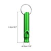 Unique Bargains Aluminum Alloy Camping Hunting Outdoor Survival Signal Whistles with Keychains 5 Pcs - 2 of 4