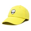 Dalix Alien Embroidered UFO Dad Hat Cotton Baseball Cap Adjustable Mens - 4 of 4