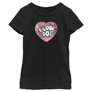 Girl's Blow Pop Vintage Heart T-Shirt - 1 of 4