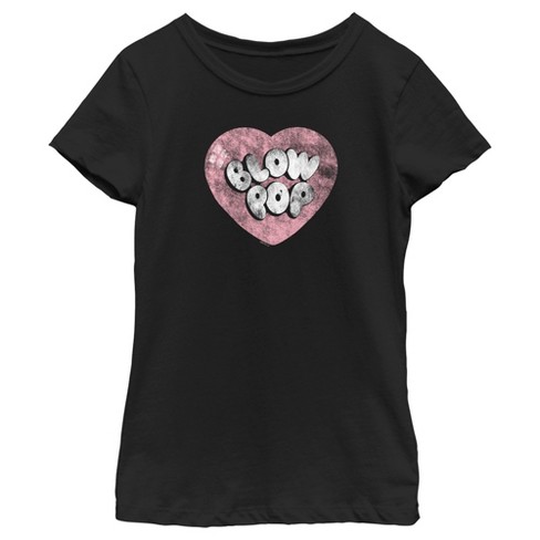 Girl's Blow Pop Vintage Heart T-Shirt - image 1 of 4