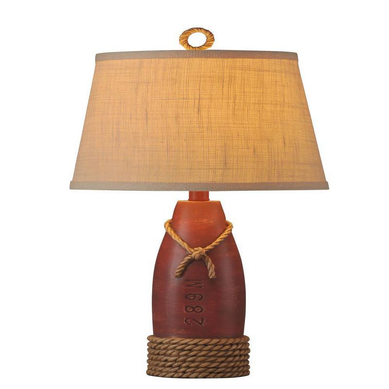 Nantucket Table Lamp Red Finish - StyleCraft, 6 of 15