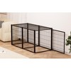Ridstar 63 in. W Black Dog Crate with Top For Small Medium Dogs - 2 of 4