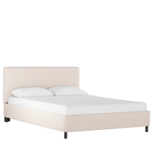 Twin Upholstered Platform Bed Linen Talc - Project 62