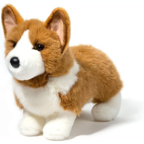 VACHICHI Stuffed Animal Dogs Lifelike Plush Toy Puppy, Tricolor Welsh  Corgi,12 Inch
