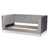 Oksana Velvet Daybed - Baxton Studio - 3 of 4