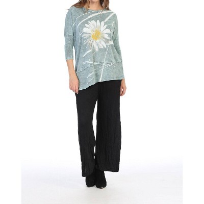 Women's Chit Chat Mineral Washed Dolman Sleeve Cotton Top - Jess & Jane