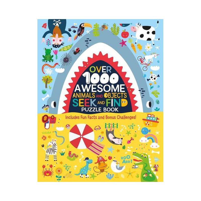 Over 1000 Awesome Animals and Objects Seek and Find Puzzle Book - by  Clorophyl Editions (Paperback), 1 of 2